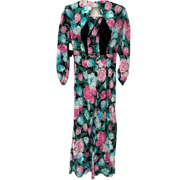 RIXO London Paloma Tulip Floral Silk Maxi Dress Size XS - Picture 8 of 14